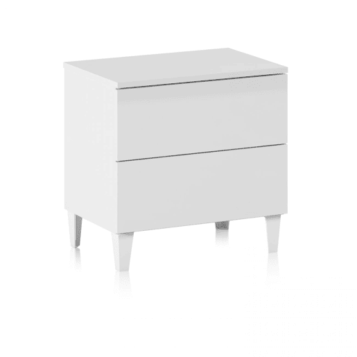 Mesa de cabeceira Plex Branco 50 x 49 x 34 cm