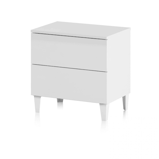 Mesa de cabeceira Plex Branco 50 x 49 x 34 cm