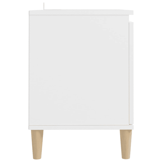 Móvel de TV - Modulo de TV - Armário de TV c pernas de madeira maciça 103,5x35x50 cm branco