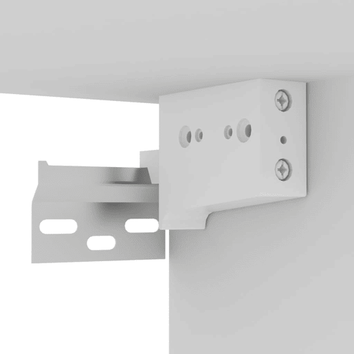 Armário TV - Móvel de TV suspenso 100x30x26,5 cm derivados de madeira branco