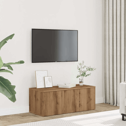 Móvel de TV - Modulo de TV - Armário de TV 80x34x30 cm derivados madeira carvalho artisiano
