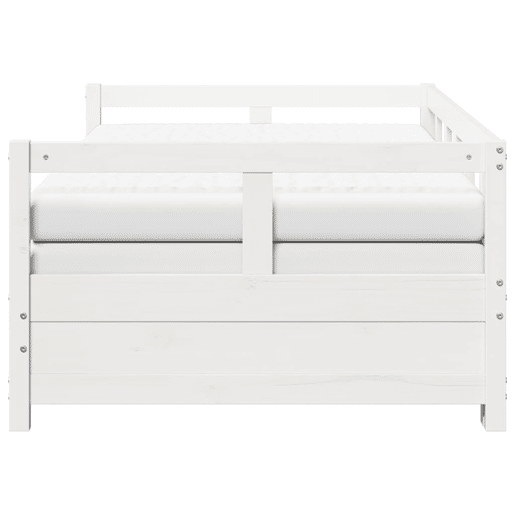 Cama infantil - Cama para crianças c gavetão e colchões 90x200 cm pinho maciço branco