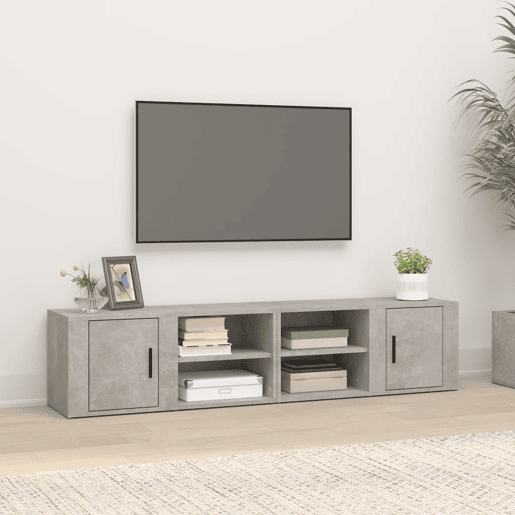 Móveis TV - Armários de TV 2 pcs 80x31,5x36 cm derivados madeira cinza cimento