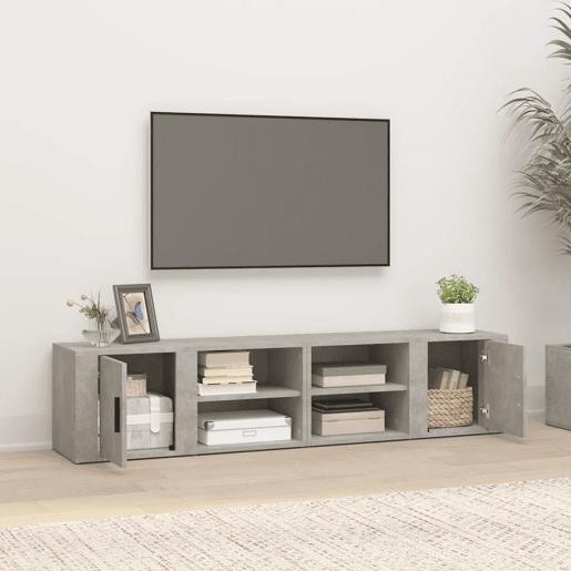 Móveis TV - Armários de TV 2 pcs 80x31,5x36 cm derivados madeira cinza cimento