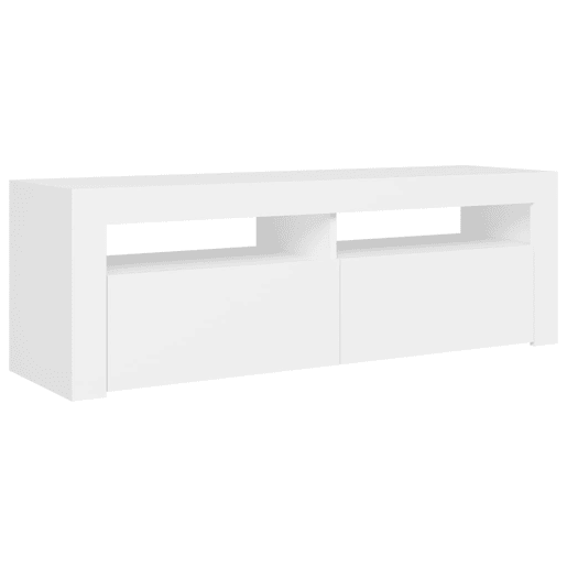 Móvel de TV - Modulo de TV - Armário de TV com luzes LED 120x35x40 cm branco