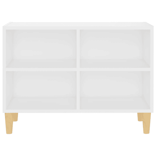Móvel de TV - Modulo de TV - Armário de TV com pernas em madeira maciça 69,5x30x50 cm branco