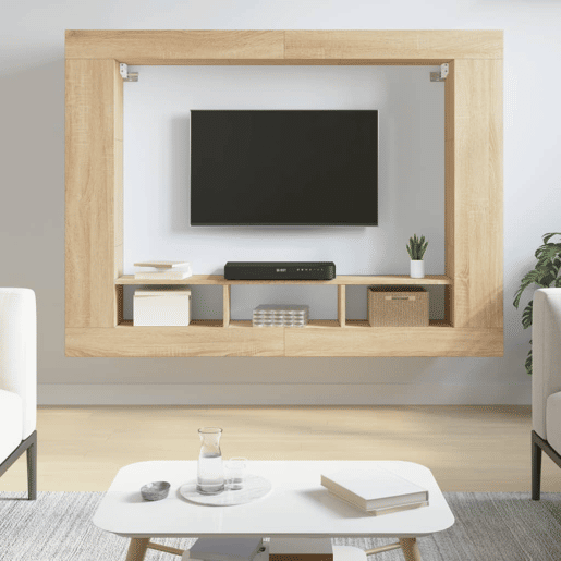 Móvel de TV - Modulo de TV - Armário de TV 152x22x113 cm derivados de madeira carvalho sonoma