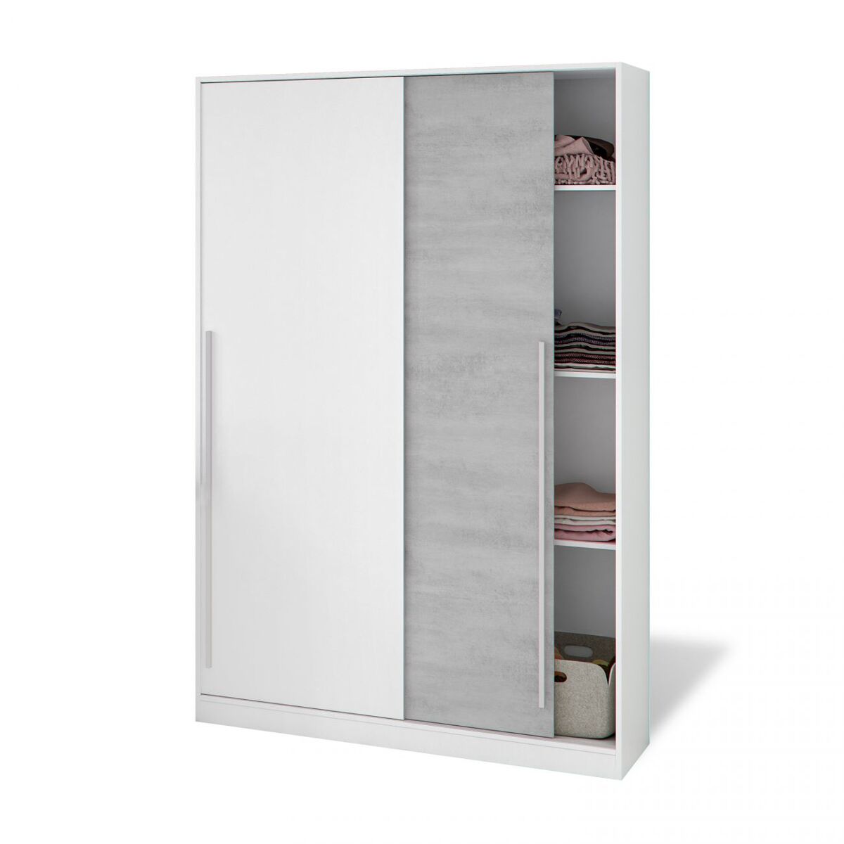 Armario Show 120 Blanco/ Gris Claro