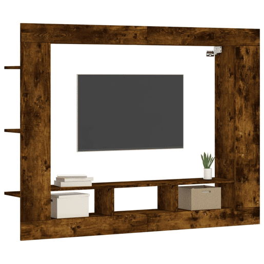 Móvel de TV - Modulo de TV - Armário de TV 152x22x113 cm derivados de madeira carvalho fumado