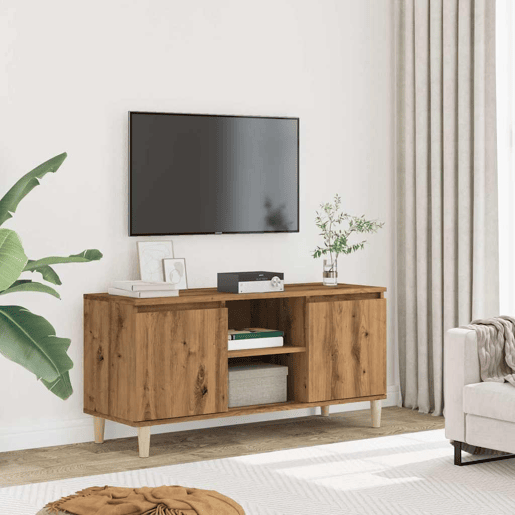 Móvel de TV - Modulo de TV - Armário de TV 102x35x50cm derivados de madeira carvalho artisiano
