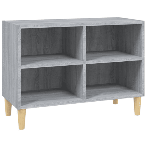 Móvel de TV - Modulo de TV - Armário de TV com pernas de madeira 69,5x30x50 cm cinzento sonoma