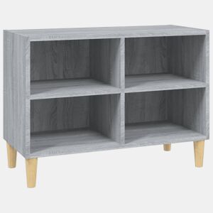 Móvel de TV - Modulo de TV - Armário de TV com pernas de madeira 69,5x30x50 cm cinzento sonoma