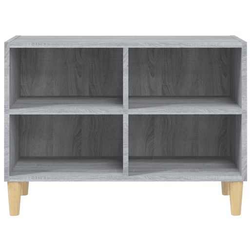 Móvel de TV - Modulo de TV - Armário de TV com pernas de madeira 69,5x30x50 cm cinzento sonoma