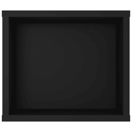 Armário TV - Móvel de TV suspenso 100x30x26,5 cm derivados de madeira preto