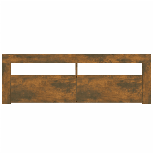 Móvel de TV - Modulo de TV - Armário de TV com luzes LED 120x35x40 cm carvalho fumado