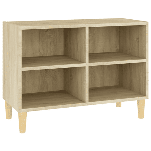 Móvel de TV - Modulo de TV - Armário de TV com pernas de madeira 69,5x30x50 cm carvalho sonoma