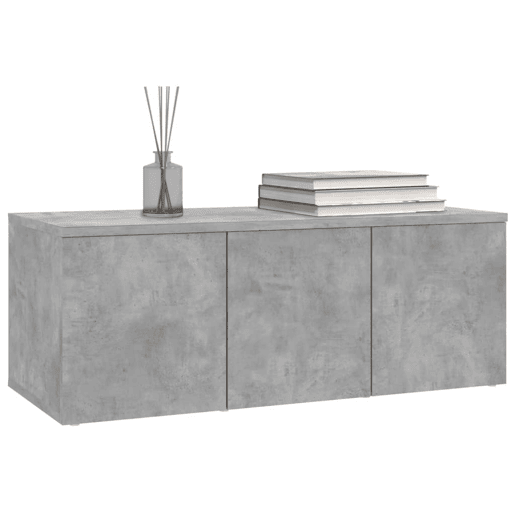 Móvel de TV - Modulo de TV - Armário de TV 80x34x30 cm derivados de madeira cinzento cimento