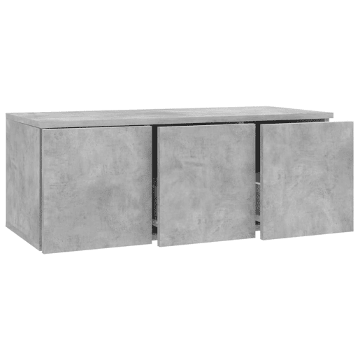 Móvel de TV - Modulo de TV - Armário de TV 80x34x30 cm derivados de madeira cinzento cimento
