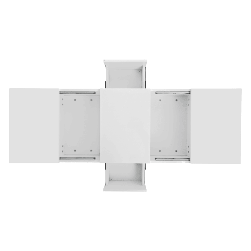 Mesa de centro - 2 gavetas e 2 cómodas - aglomerado de partículas - Branco Mesa de centro - 2 gavetas e 2 cómodas - aglomerado de partículas - Branco