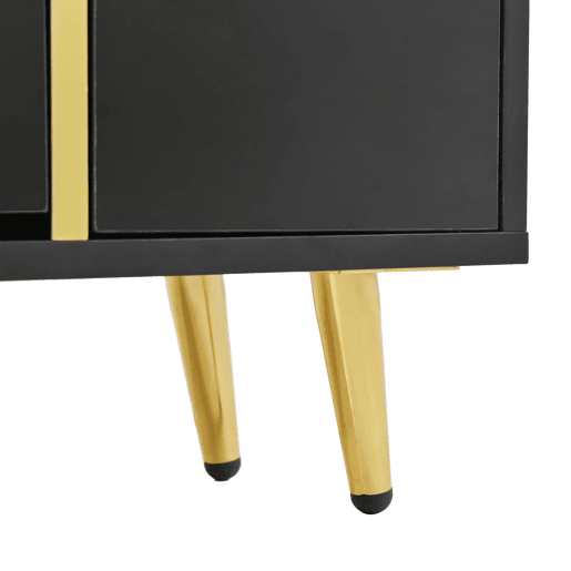 Sapateira LED moderna - aspeto brilhante - Preto
