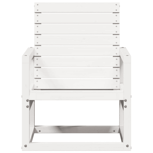 vidaXL Cadeira de jardim 57,5x63x76 cm pinho maciço branco vidaXL Cadeira de jardim 57,5x63x76 cm pinho maciço branco