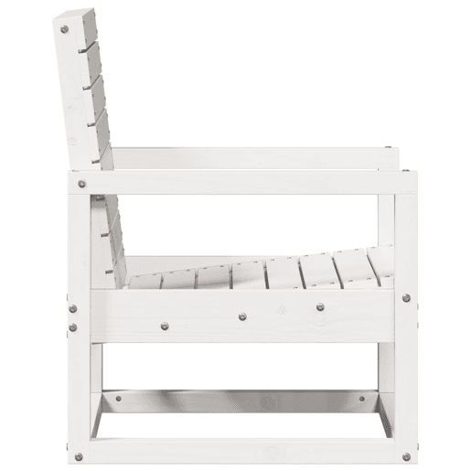 vidaXL Cadeira de jardim 57,5x63x76 cm pinho maciço branco vidaXL Cadeira de jardim 57,5x63x76 cm pinho maciço branco