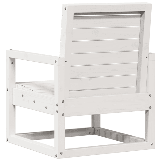 vidaXL Cadeira de jardim 57,5x63x76 cm pinho maciço branco vidaXL Cadeira de jardim 57,5x63x76 cm pinho maciço branco