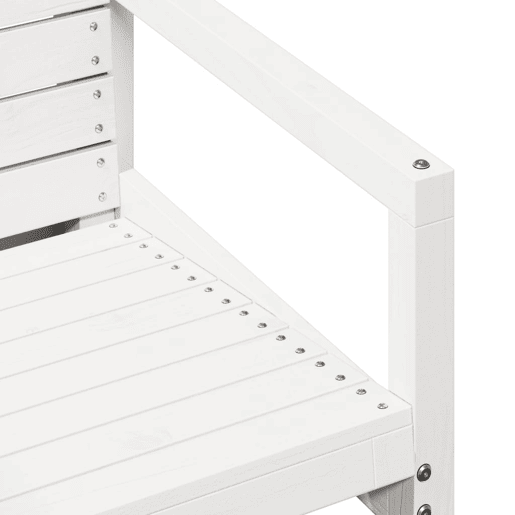 vidaXL Cadeira de jardim 57,5x63x76 cm pinho maciço branco vidaXL Cadeira de jardim 57,5x63x76 cm pinho maciço branco