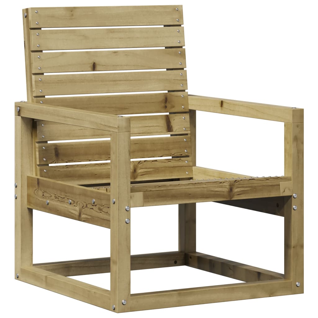 Vidaxl silla de jardín madera de pino impregnada 57,5x63x76 cm