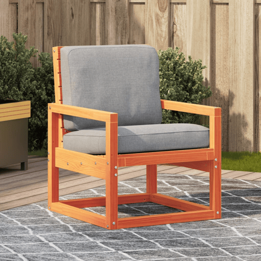vidaXL Cadeira de jardim 57,5x63x76 cm pinho maciço castanho-mel vidaXL Cadeira de jardim 57,5x63x76 cm pinho maciço castanho-mel