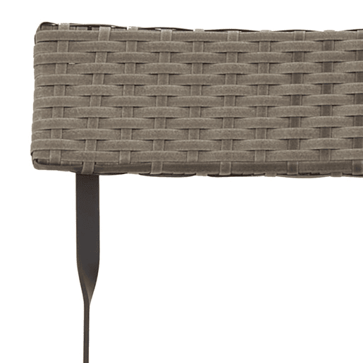 vidaXL Cadeiras de bistrô dobráveis 2 pcs vime PE e aço cinzento vidaXL Cadeiras de bistrô dobráveis 2 pcs vime PE e aço cinzento