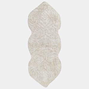 Tapete casa de banho CANBAR Creme claro 150 x 60 cm Algodão