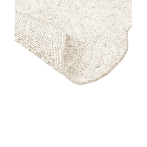 Tapete casa de banho CANBAR Creme claro 150 x 60 cm Algodão