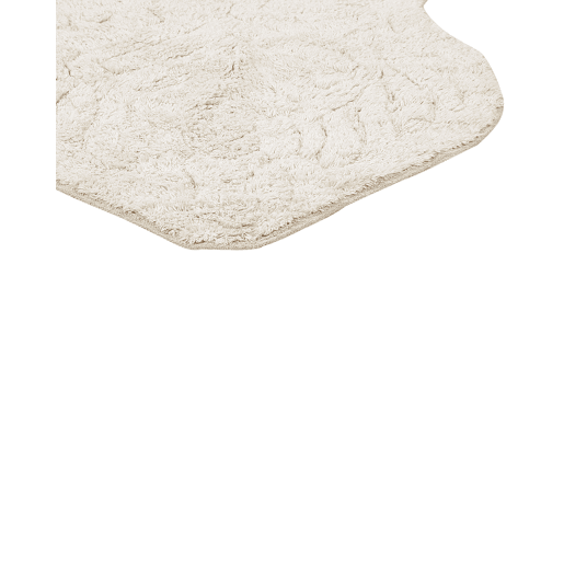 Tapete casa de banho CANBAR Creme claro 150 x 60 cm Algodão
