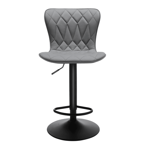2 conjuntos de bancos altos rotativos modernos, ajustáveis e acolchoados com design de diamante e footstool - perfeito para cozinhas ou bares