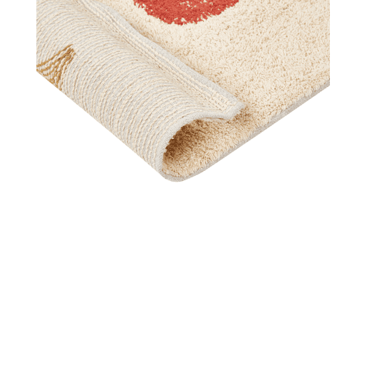 Tapete casa de banho ESME Creme 50 x 80 cm Algodão