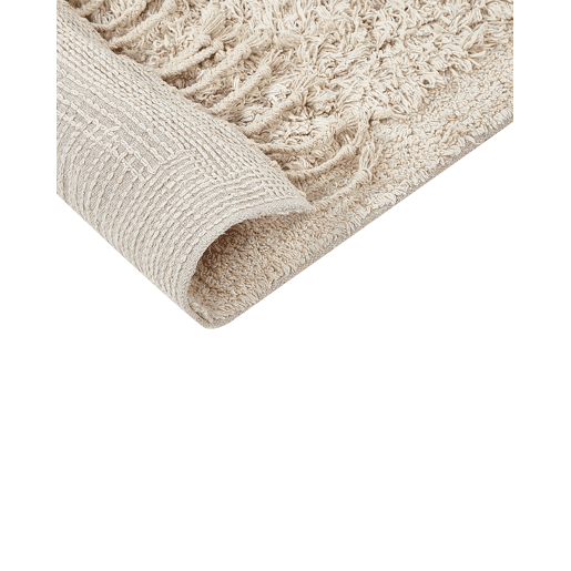 Tapete casa de banho OLTAN Creme 50 x 80 cm Algodão