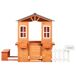 Beliani Casita de jardín AMPELIKO Beliani Casita de jardín AMPELIKO Madera Clara