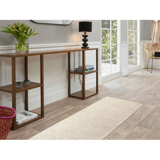 Tapete liso AMBIHOME KIND 01 - Creme, pelo baixo, 57x150cm