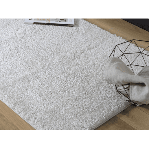 Tapete liso AMBIHOME CARACAS 02 - Bege, pelo alto, 160x230cm