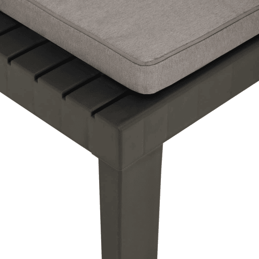 vidaXL Cadeiras de jardim com almofadões 2 pcs plástico cinzento