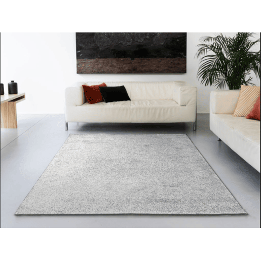 Tapete liso AMBIHOME KIND 04 - Cinza claro, pelo baixo, 115x170cm