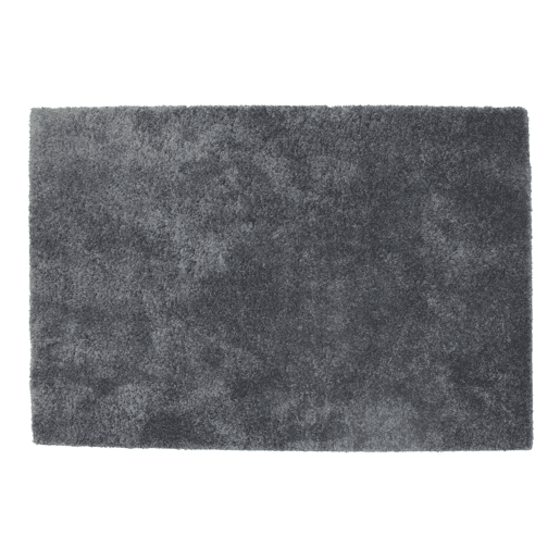Tapete liso AMBIHOME CARACAS 01 - Cinzento, pelo alto, 160x230cm