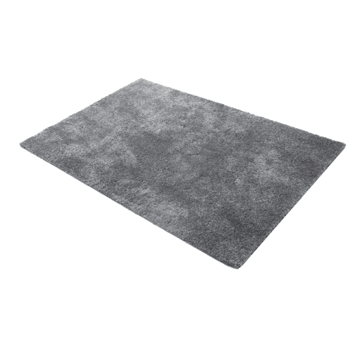 Tapete liso AMBIHOME CARACAS 01 - Cinzento, pelo alto, 160x230cm