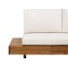 Beliani Sofá de jardín Madera de acacia con certificado FSC® MARETTIMO Beliani Sofá de jardín Madera de acacia con certificado FSC® MARETTIMO Blanco/ Madera