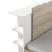 Cama matrimonio Life con cabecero y 2 cajones Cama matrimonio Life con cabecero y 2 cajones Blanco/ Madera
