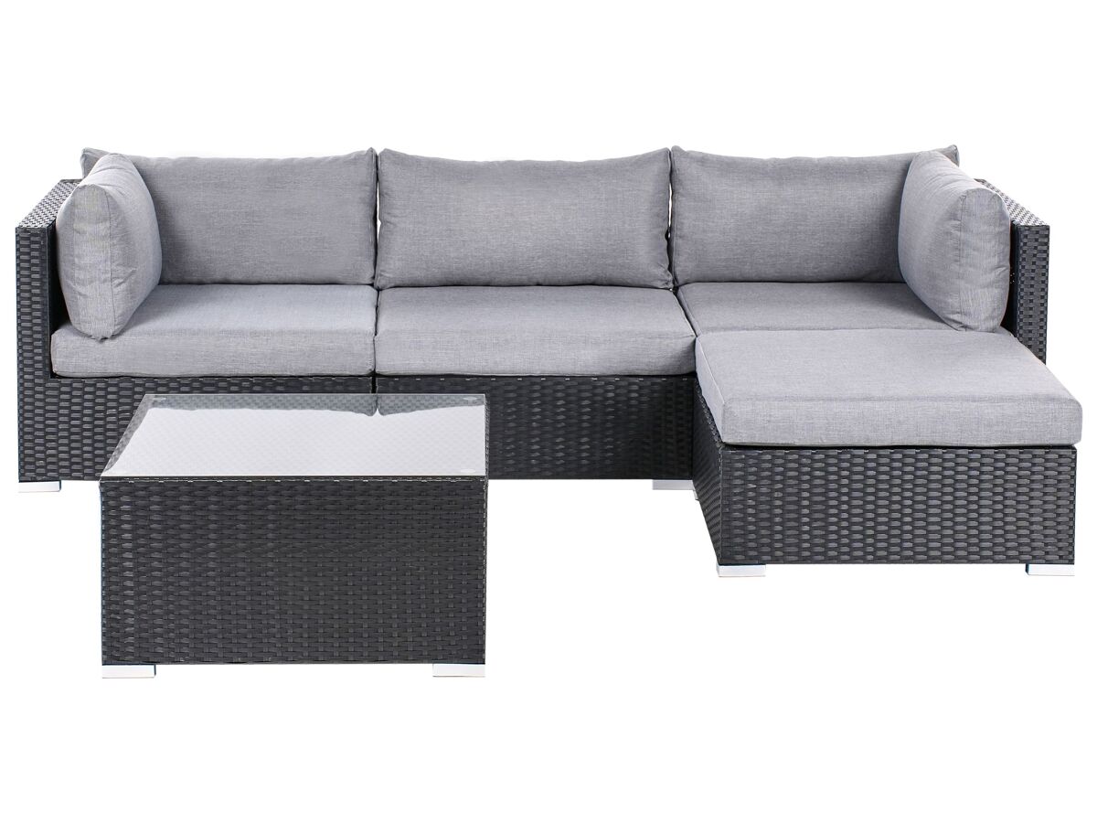 Beliani Conjunto de jardín SANO Negro