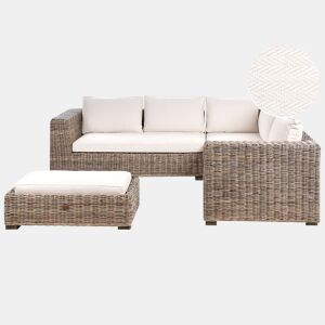 Beliani Conjunto lounge Rattanvime RINELLA
