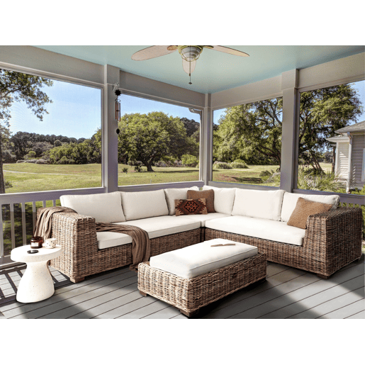 Beliani Conjunto lounge Rattanvime RINELLA Beliani Conjunto lounge Rattanvime RINELLA