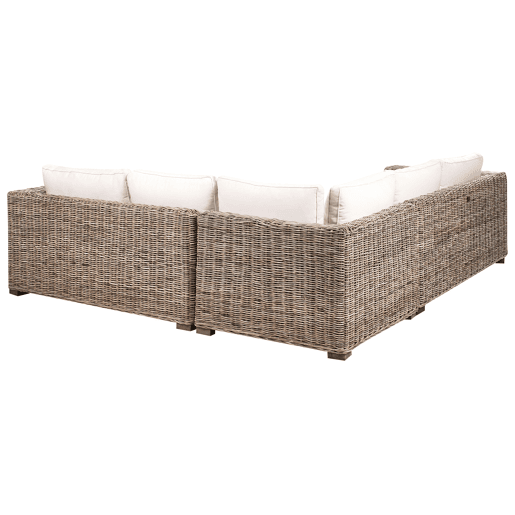 Beliani Conjunto lounge Rattanvime RINELLA Beliani Conjunto lounge Rattanvime RINELLA